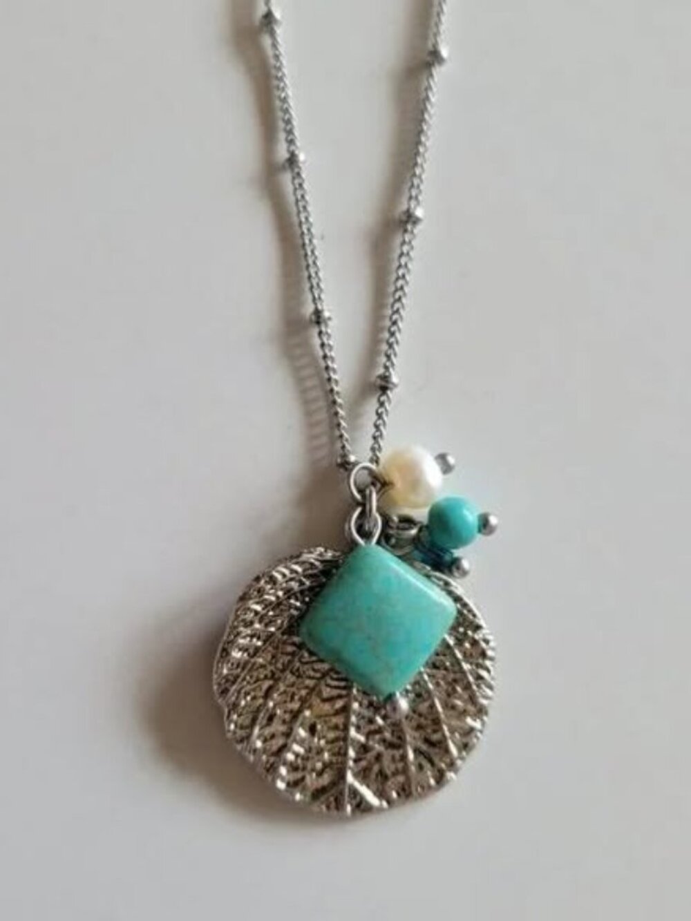 Lia Sophia Silvertone Necklace